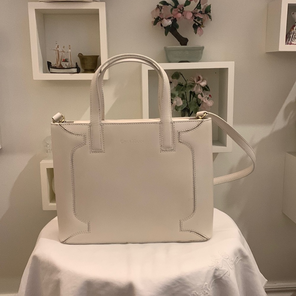 Cole Haaan White Handbag